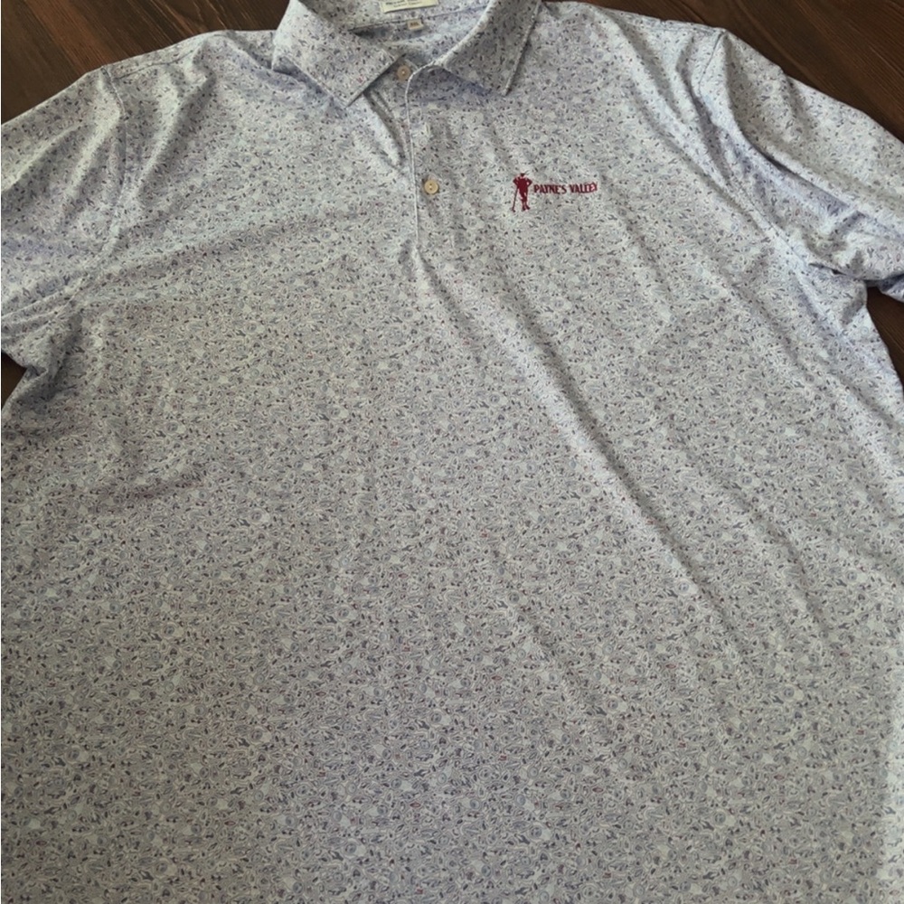 Peter Millar Blue Polo Shirt Athletic Style